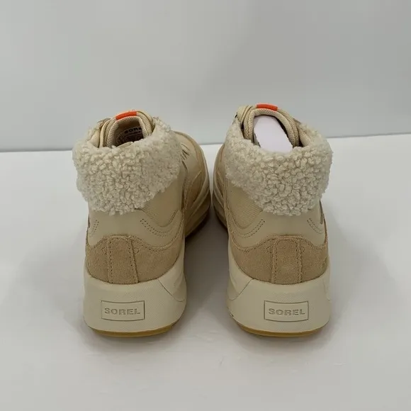 Sorel x Calia Out n About ONA mid sneaker boots winter waterproof tan new 8.5