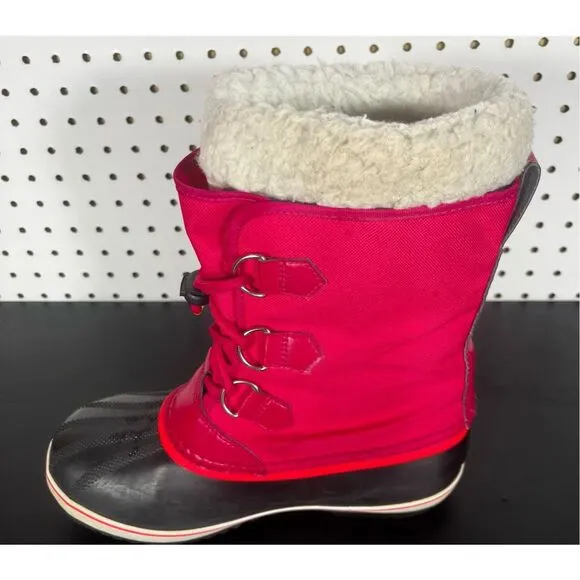 Sorel Yoot Pac Nylon Waterproof Winter Boots size 6 Big Girls