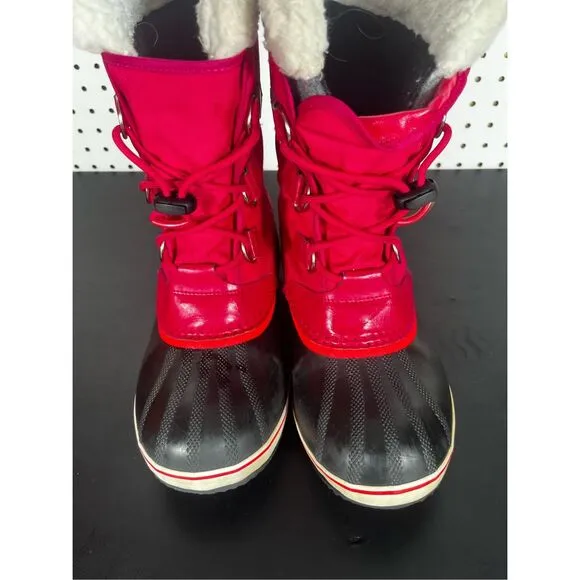 Sorel Yoot Pac Nylon Waterproof Winter Boots size 6 Big Girls