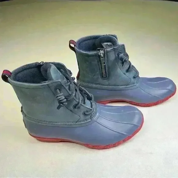 Sperry saltwater waterproof rain boots sz7 like new