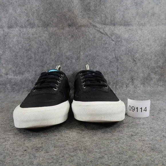 Sperry Shoes Womens 8 Sneakers Athletic Casual Soletide Leather Black Lace Up
