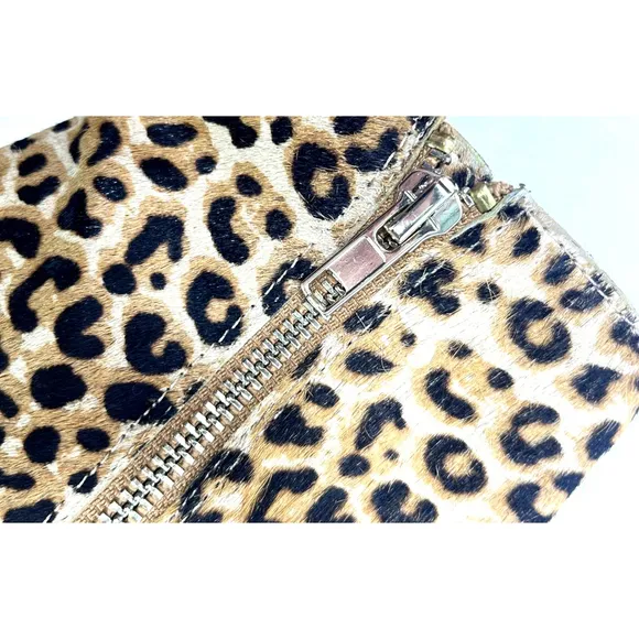 Steve Madden Womens Animal Print Pony Hair Booties Size 8 M Pixie-L Block Heel