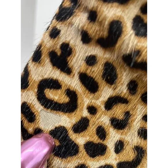 Steve Madden Womens Animal Print Pony Hair Booties Size 8 M Pixie-L Block Heel