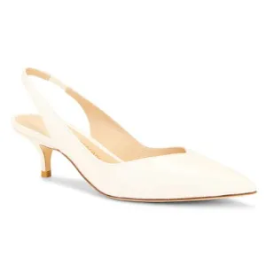 Stuart Weitzman Eva 50 Slingback in Cream Size 8