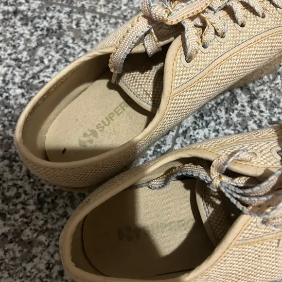 Sugerpga Espadrille Lace Up Flatforms Size 10.5