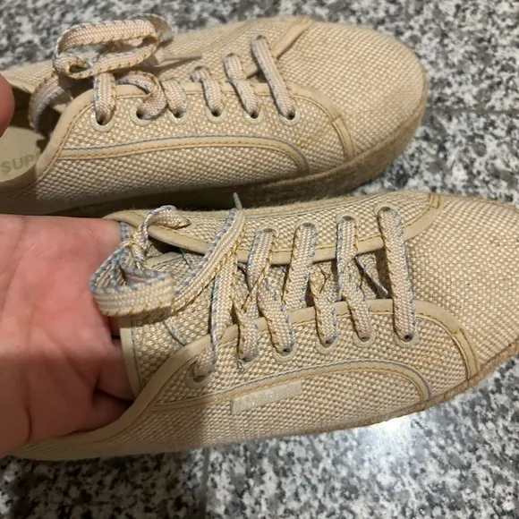 Sugerpga Espadrille Lace Up Flatforms Size 10.5