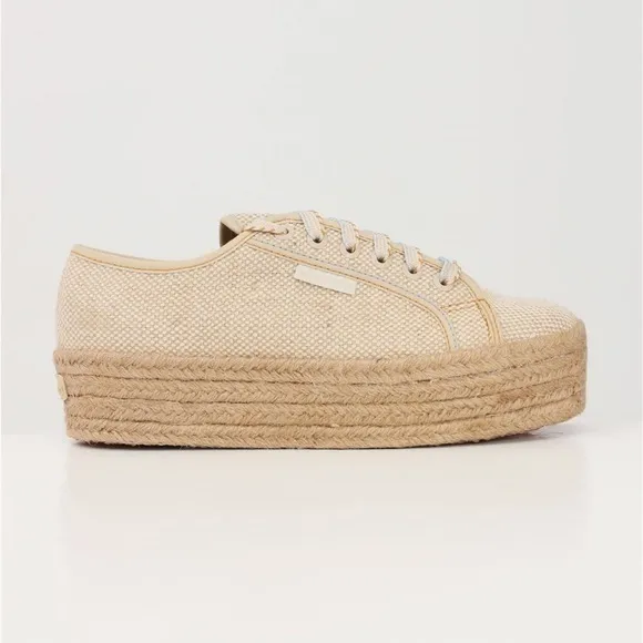 Sugerpga Espadrille Lace Up Flatforms Size 10.5