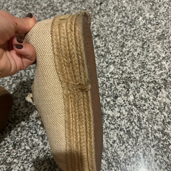 Sugerpga Espadrille Lace Up Flatforms Size 10.5
