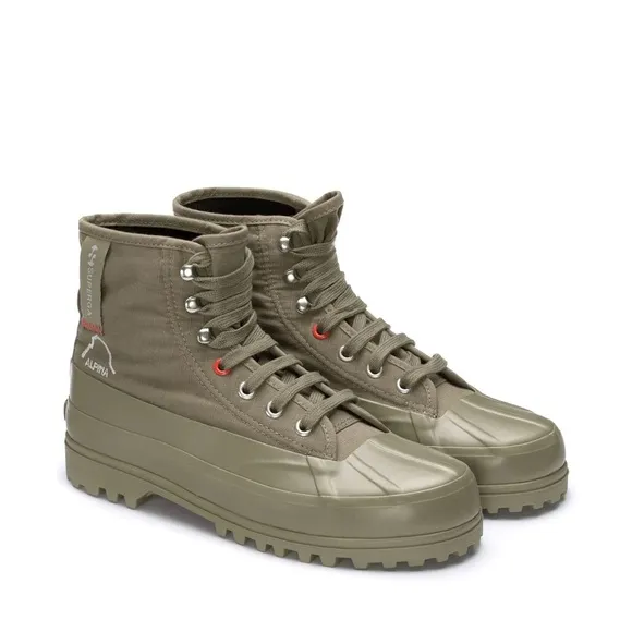Superga Ankle Boots 2481 Alpina Ripstopgreen Safari Orange Tomato Unisex 7.5 Men
