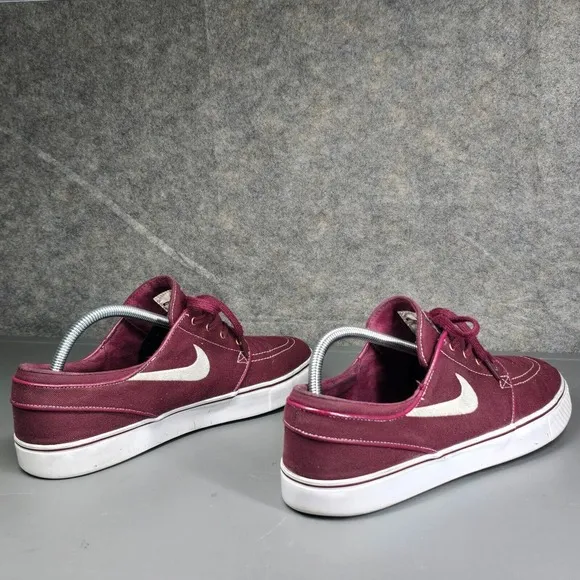 Sz 10 - Nike Stefan Janoski Mens Skateboarding Shoes Sneakers Burgundy
