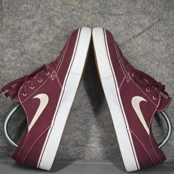 Sz 10 - Nike Stefan Janoski Mens Skateboarding Shoes Sneakers Burgundy