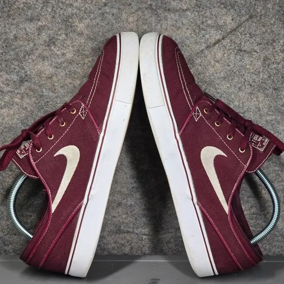 Sz 10 - Nike Stefan Janoski Mens Skateboarding Shoes Sneakers Burgundy