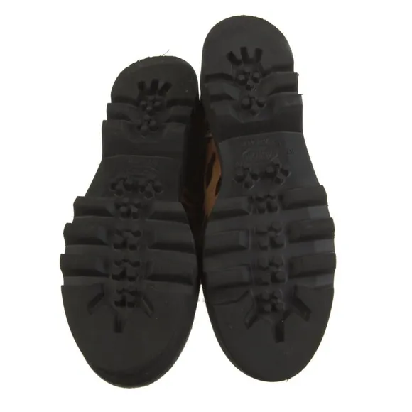 Tabitha Simmons Neir Leopard Ponyhair Vibram Sole Combat Boots 37 6 US $895