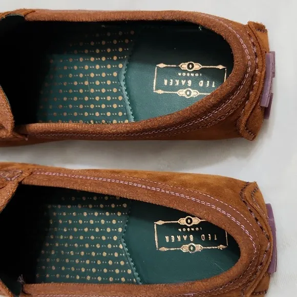 Ted Baker London Carlsun 2 Suede Slip-on Driving Shoes (m size 9)