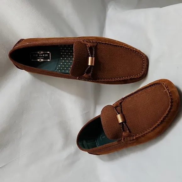 Ted Baker London Carlsun 2 Suede Slip-on Driving Shoes (m size 9)