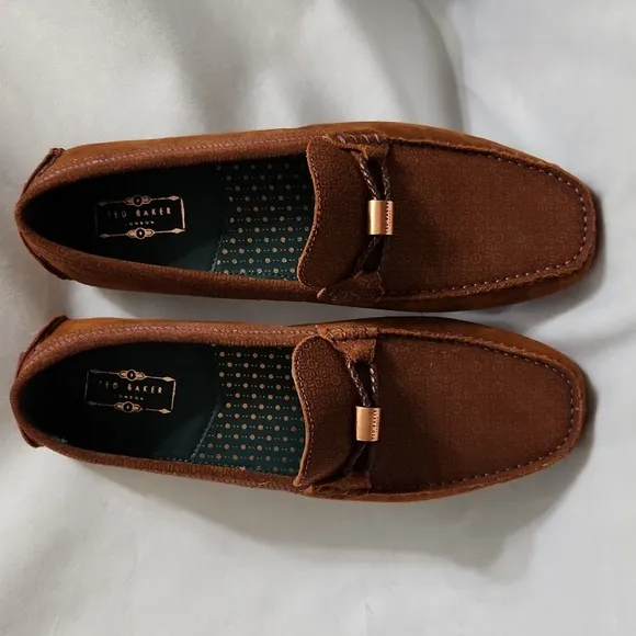 Ted Baker London Carlsun 2 Suede Slip-on Driving Shoes (m size 9)