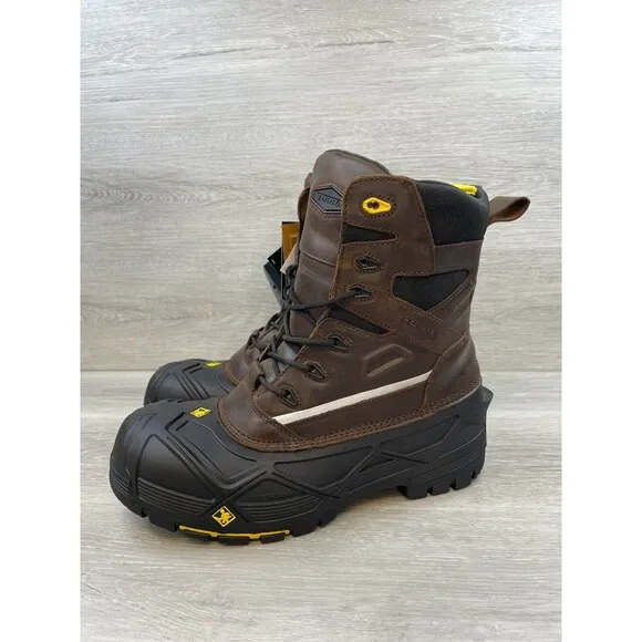 Terra Crossbow XS 915507 Men's Boot Work Composite Safety Toe Leather 11 Brown