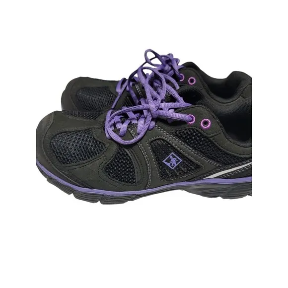 TERRA Sneakers Pacers Women's 9 M Black Purple Composite Toe Work Shoes