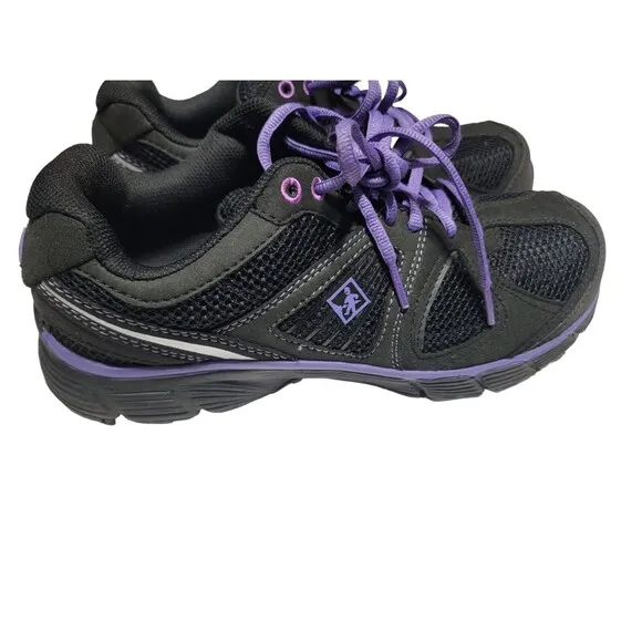 TERRA Sneakers Pacers Women's 9 M Black Purple Composite Toe Work Shoes