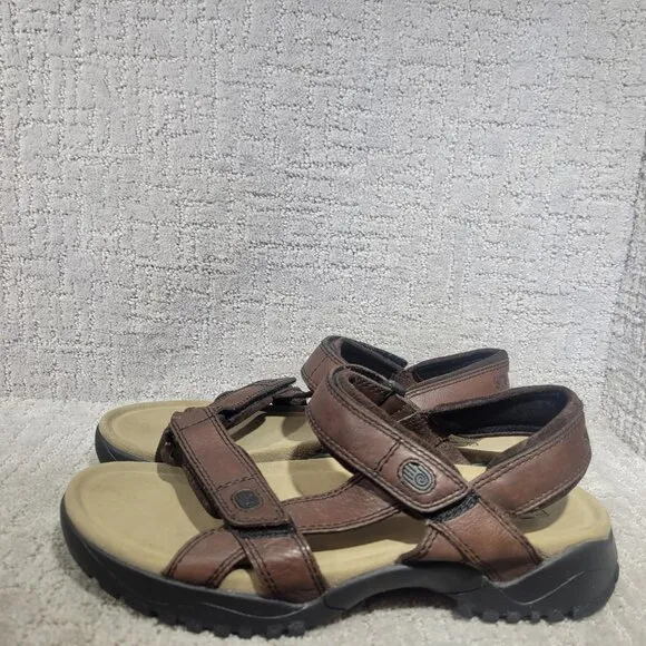 Teva Men's Size US 11 Brown Waterproof Leather Open Toe Sport Hiking Sandals