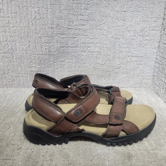 Teva Men's Size US 11 Brown Waterproof Leather Open Toe Sport Hiking Sandals