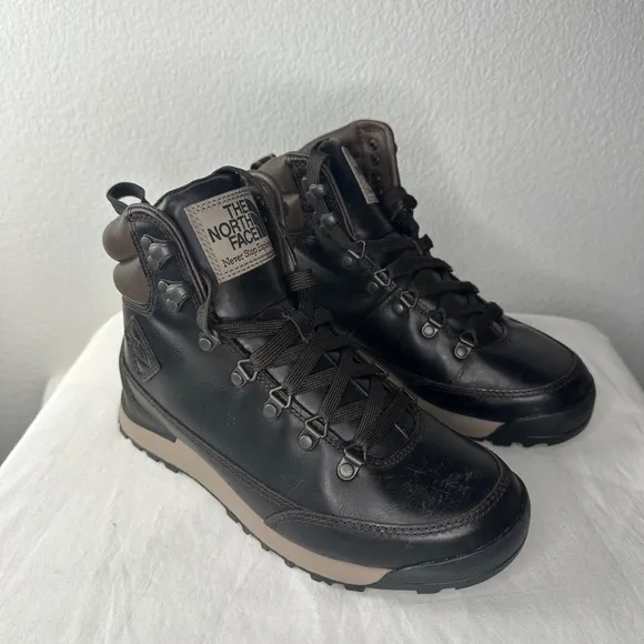 The North Face Back-to-Berkeley IV Regin Leather Coffee Hiking Boots Women’s 7.5