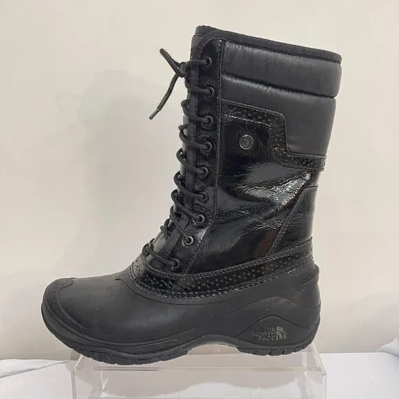 The North Face Mid Calf Winter Snow Boots Womens 7 Waterproof Lace Up Lined