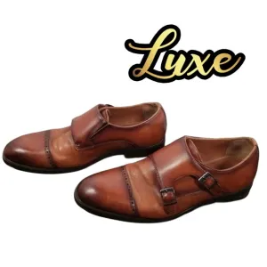 The Sak Brown Leather Oxfords Monk Strap Classic Mens Sz 10 LUXE 🔥❤️🔥