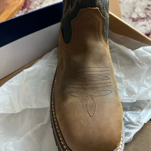 Thorogood square steel toe boots