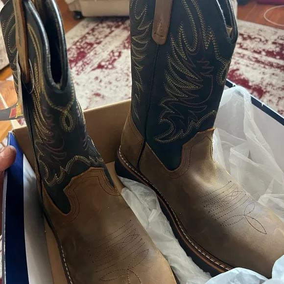 Thorogood square steel toe boots