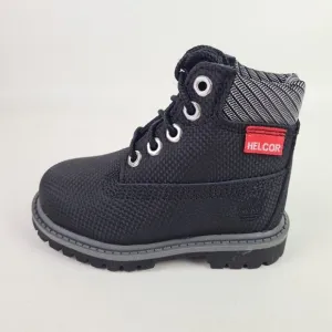 Timberland 6 IN Helcor Black Leather Waterproof Boot TODDLER
