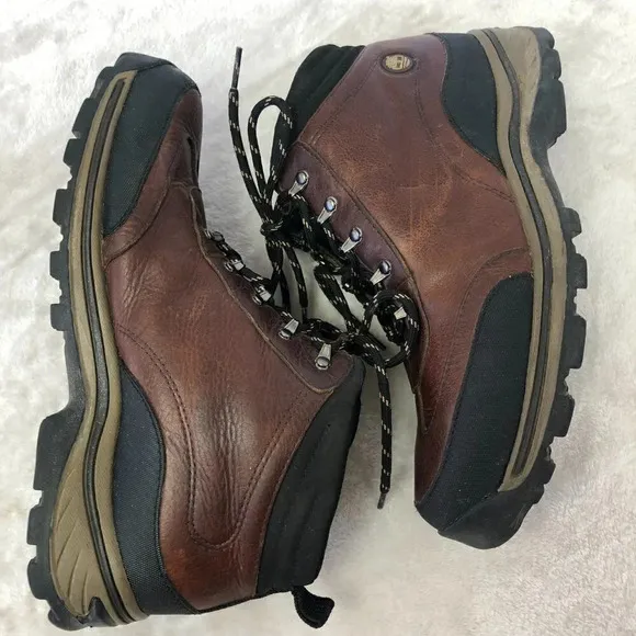 Timberland Back Road Brown Leather Hiking Trail Boots Size 7