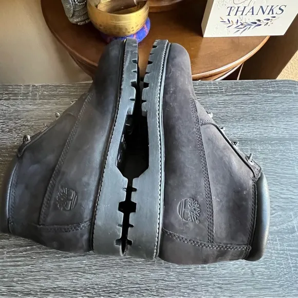 Timberland Black Nellie Waterproof Nubuck Boots Womens US 9