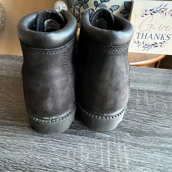 Timberland Black Nellie Waterproof Nubuck Boots Womens US 9