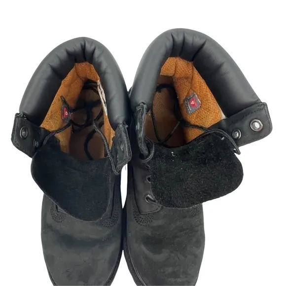 Timberland Black Waterproof Nubuck Boots Size 4.5 Kid’s