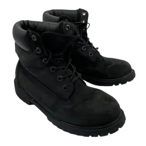 Timberland Black Waterproof Nubuck Boots Size 4.5 Kid’s