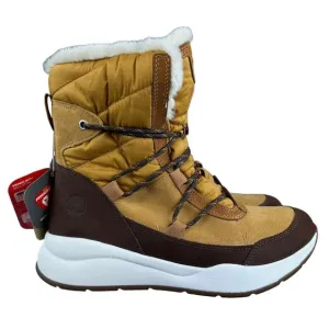 Timberland Boroughs Project Mid Brown Leather Waterproof Boots Women's Size 9 M
