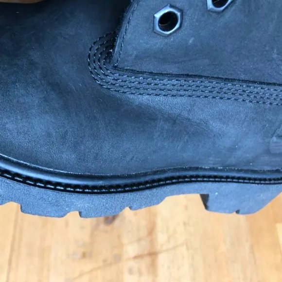 Timberland Boys Black Premium 6-inch Waterproof Boots Size 13
