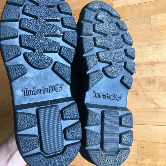 Timberland Boys Black Premium 6-inch Waterproof Boots Size 13