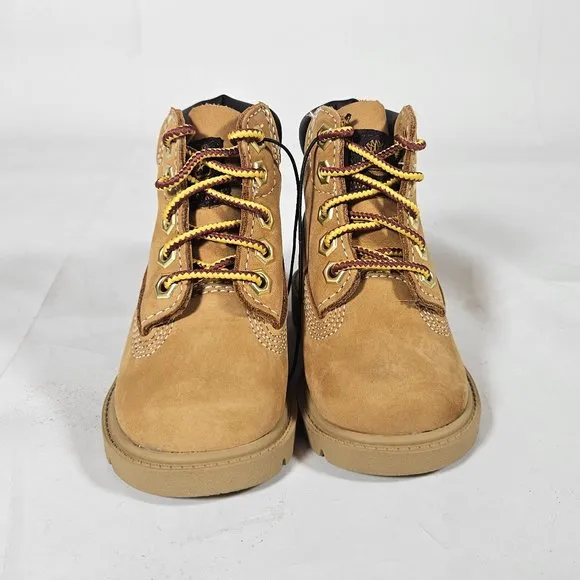 Timberland Classic 6 in Waterproof Boot Wheat Nubuck Child Size 4 TB010860 713