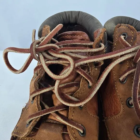 Timberland Core-Tex Women's Hiking Boots Size 8 Brown Moc Toe Leather Waterproof