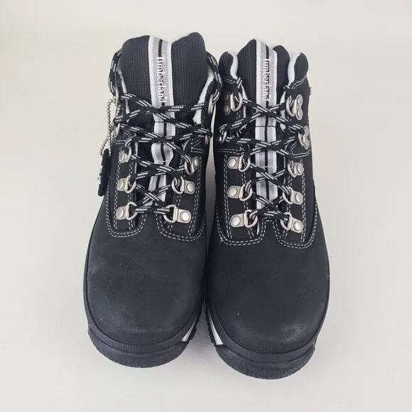 TIMBERLAND Euro Hiker Waterproof Kid's Unisex Boots Black Size 3 Youth