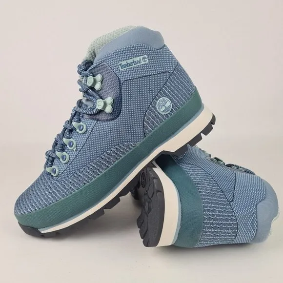 TIMBERLAND Euro Hiker Waterproof Women Boots Jaquard Blue TB0A1ADG