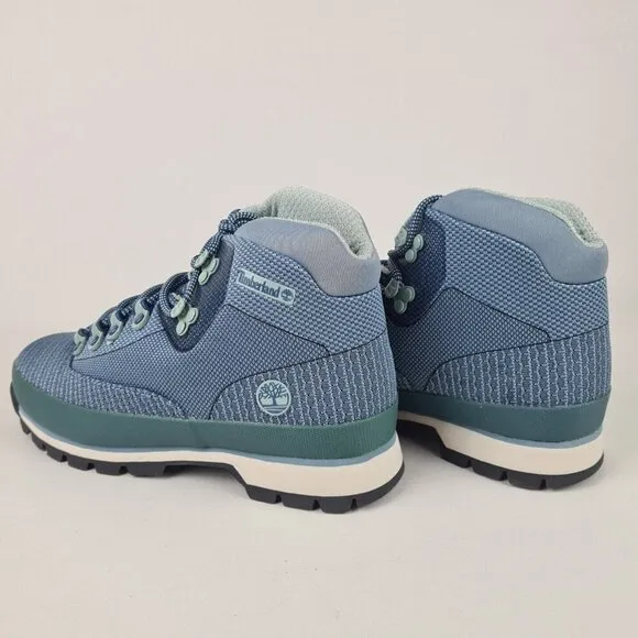 TIMBERLAND Euro Hiker Waterproof Women Boots Jaquard Blue