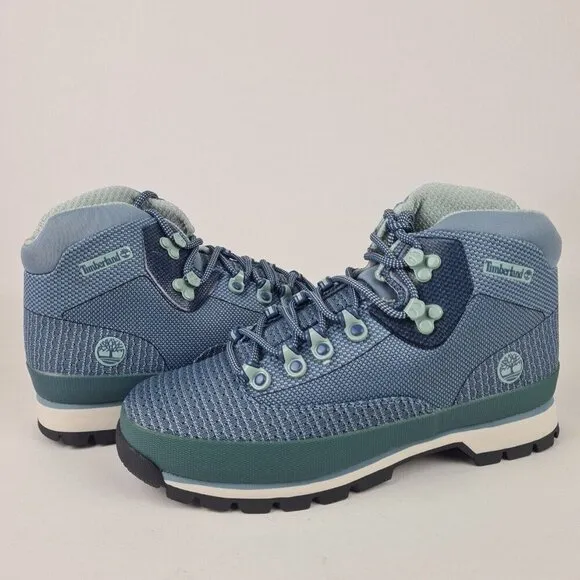 TIMBERLAND Euro Hiker Waterproof Women Boots Jaquard Blue