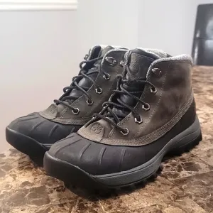 Timberland Green Leather Brake Support Flex Propel Hiking Trail Boots 8 M Mens