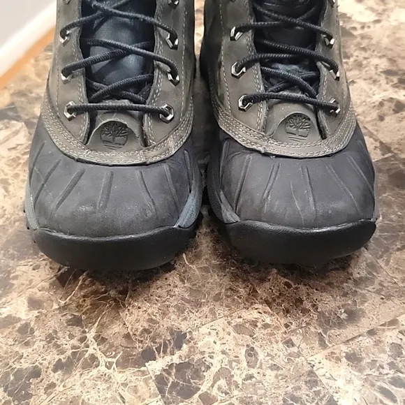 Timberland Green Leather Brake Support Flex Propel Hiking Trail Boots 8 M Mens