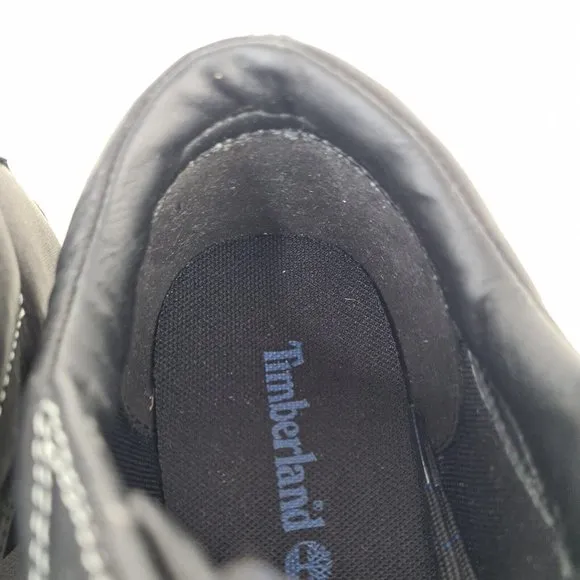 Timberland J Euro Hiker OX Black Boys Shoes Leather Casual Vintage Size 6