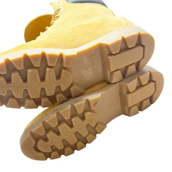 Timberland Leather 18094 Waterproof Padded Collar Boots Wheat Men’s Size 8.5M