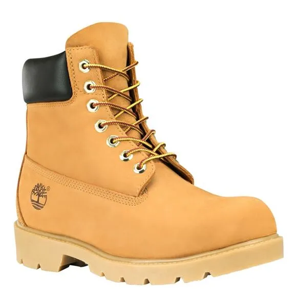 Timberland Leather 18094 Waterproof Padded Collar Boots Wheat Men’s Size 8.5M